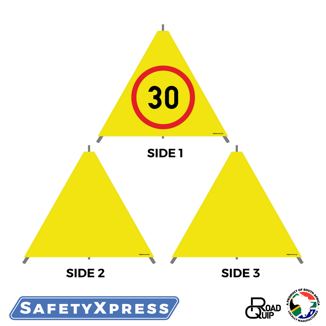 Stromberg-Folding-Sign-30km-1-Side-Non-Reflect Stromberg Folding Sign - Image 1