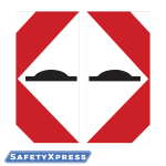 Speed Bump Warning Signs